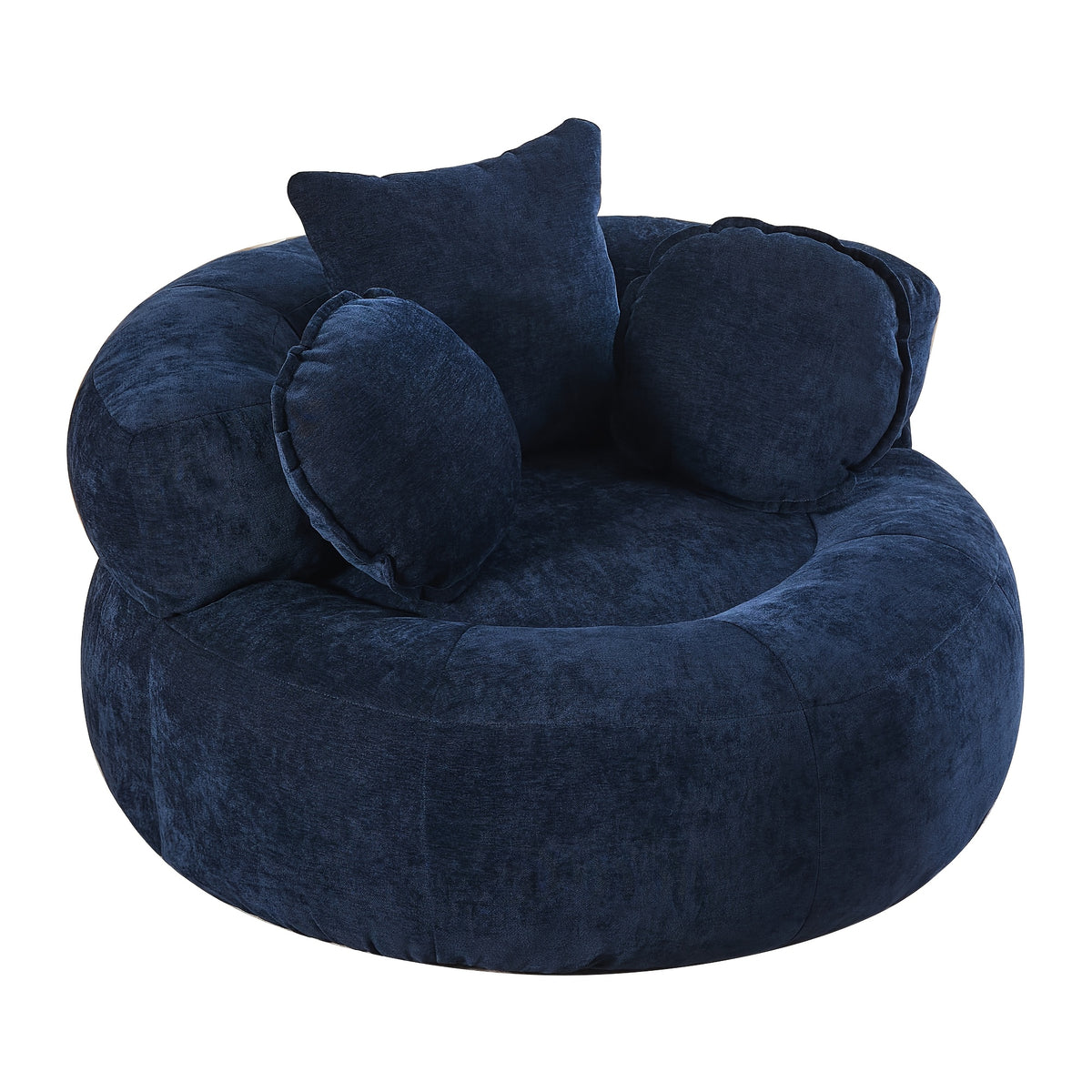 round oversized chair floor sofa chair chenille compressed - Temu