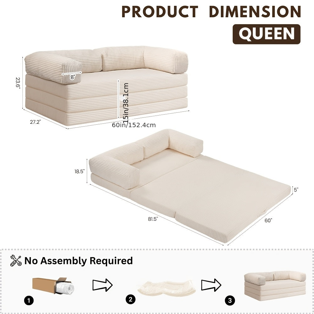 4 in 1 convertible sofa bed futon foldable sleeper system - Temu