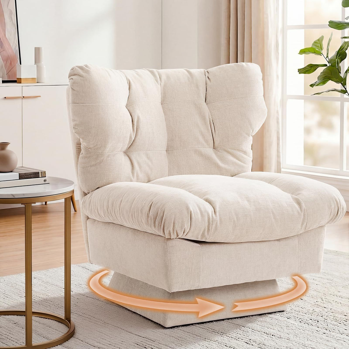 accent chair 360 comfy modern sofa chair oversize   8 - Temu