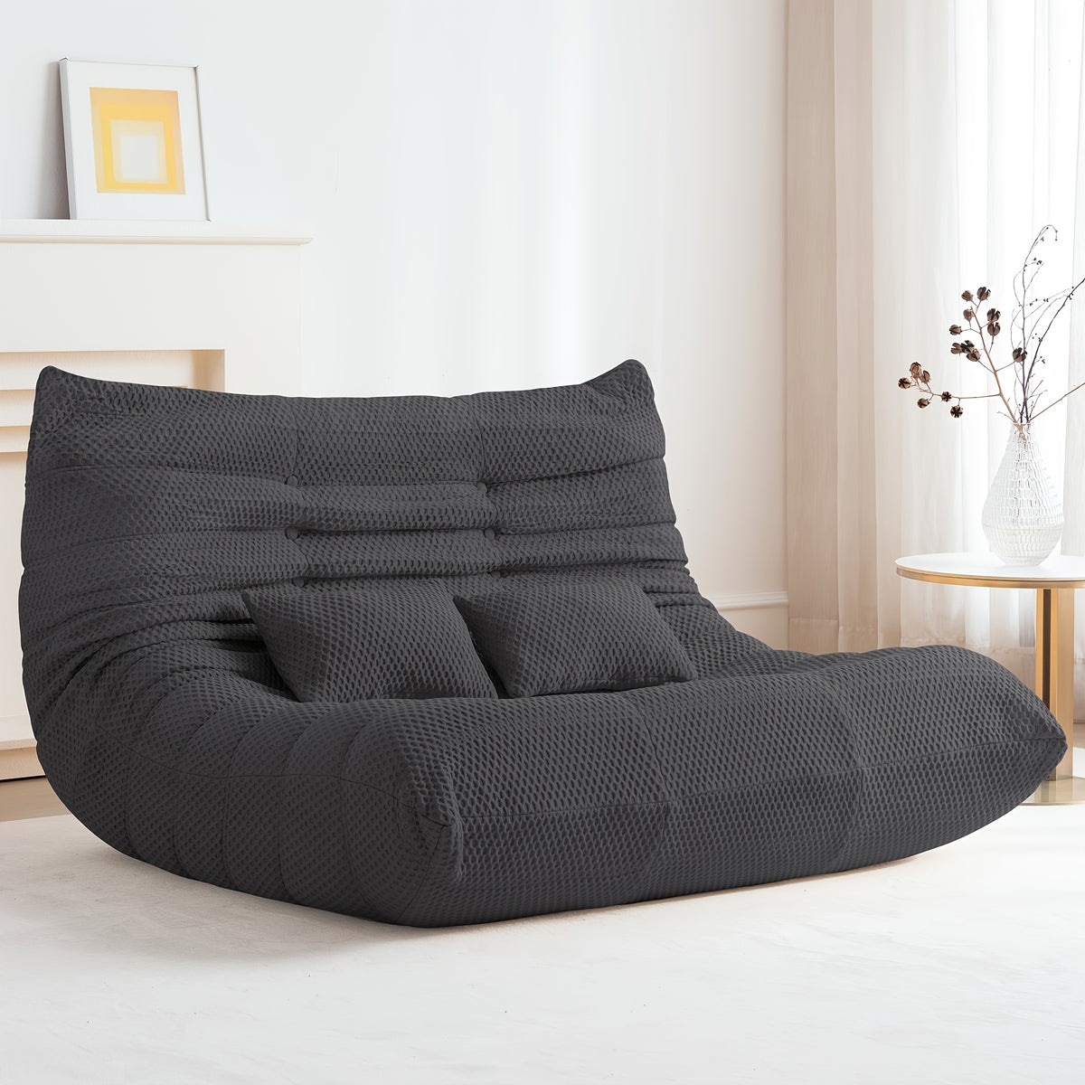 oversized frame free   bean bag sofa chair memory foam - Temu