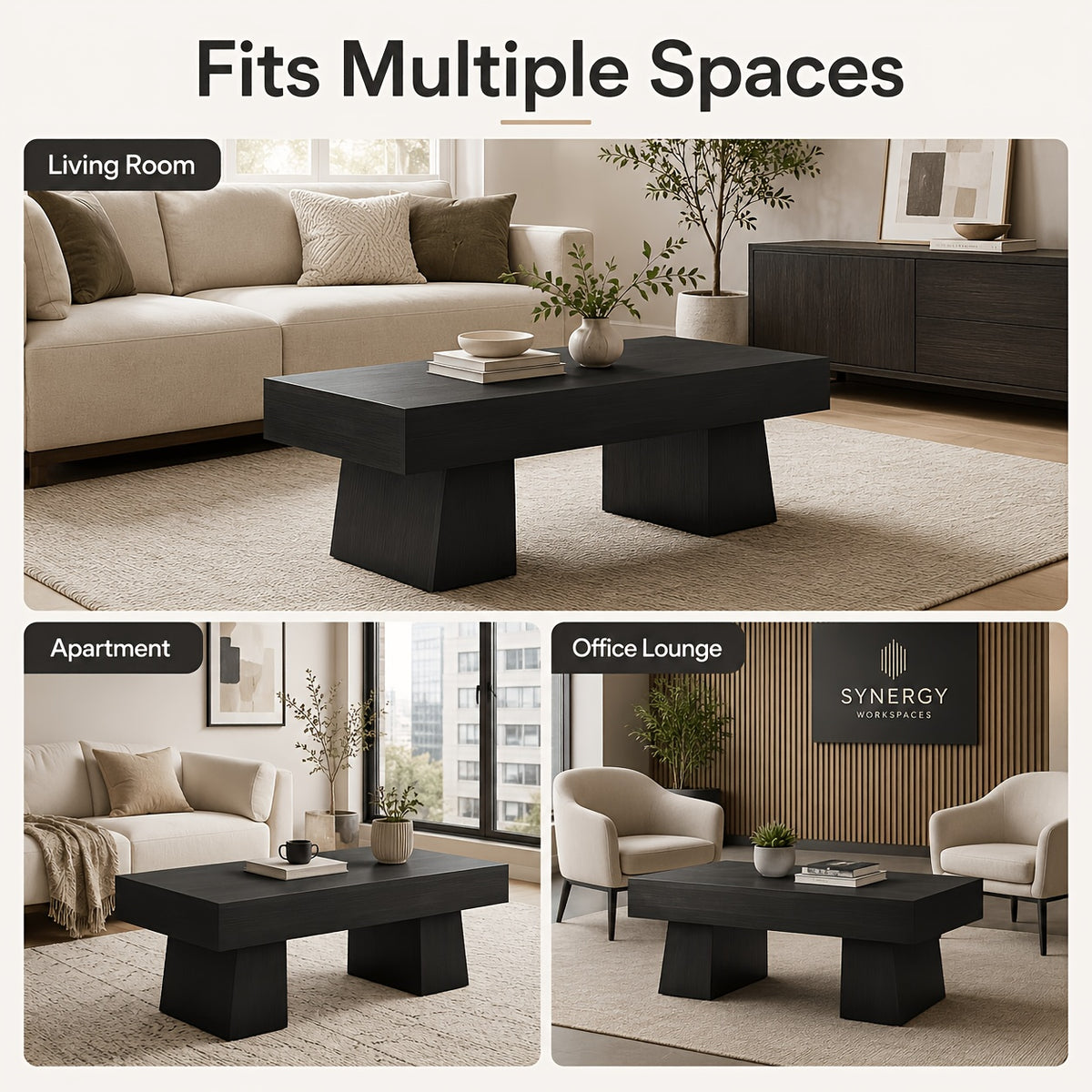 farmhouse coffee table living room rustic wood grain center - Temu