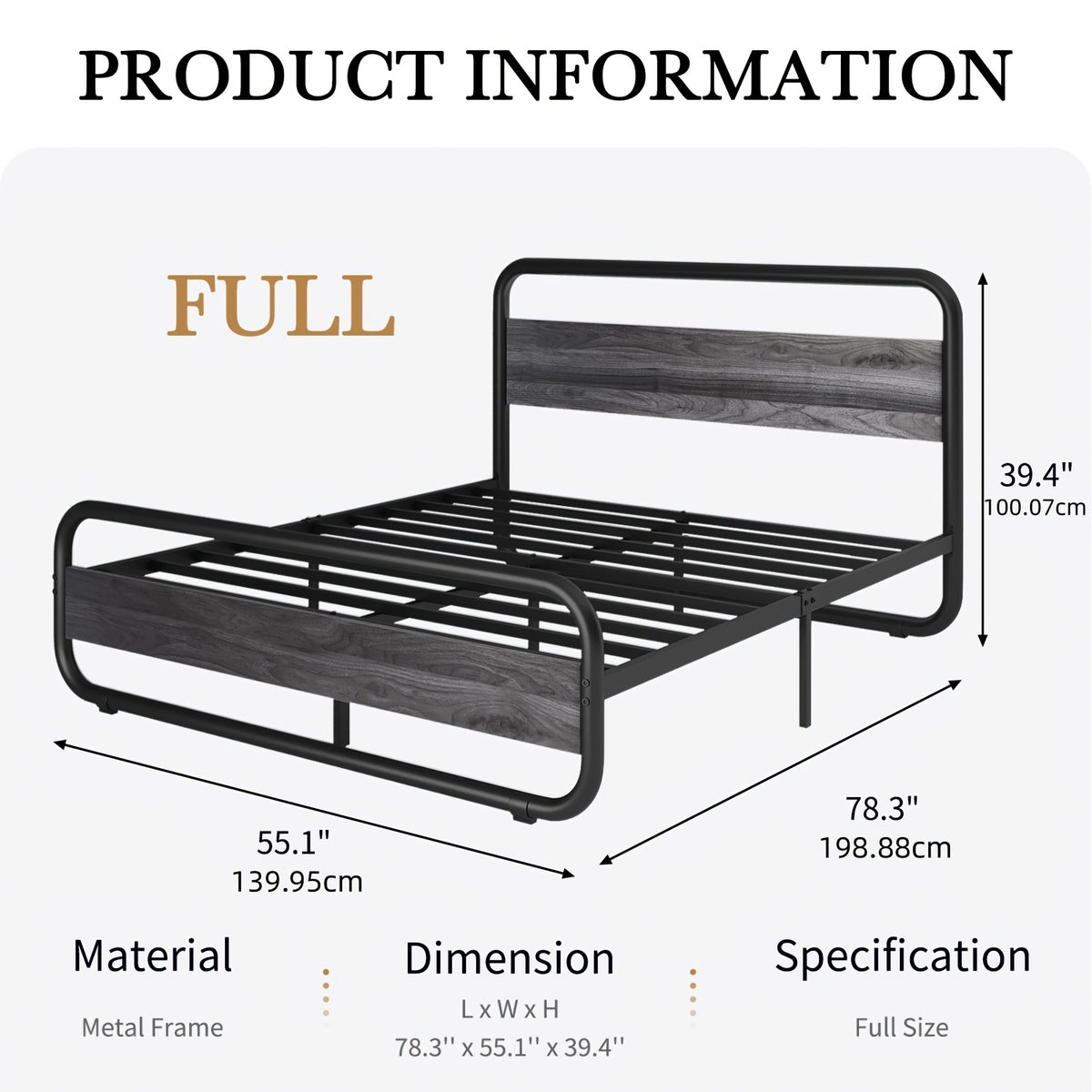 twin full queen king size   grey white bed frame - Temu