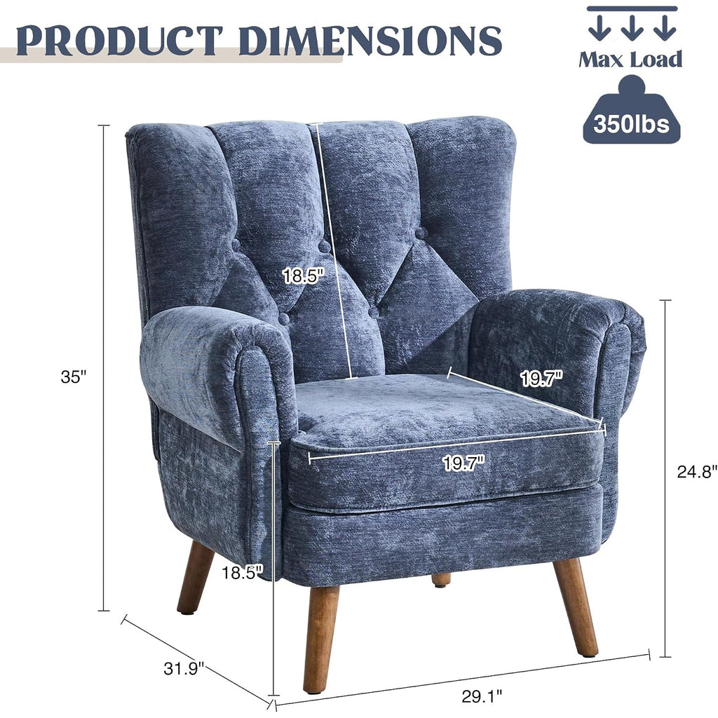 kitchen dining wingback accent chairs living room   - Temu