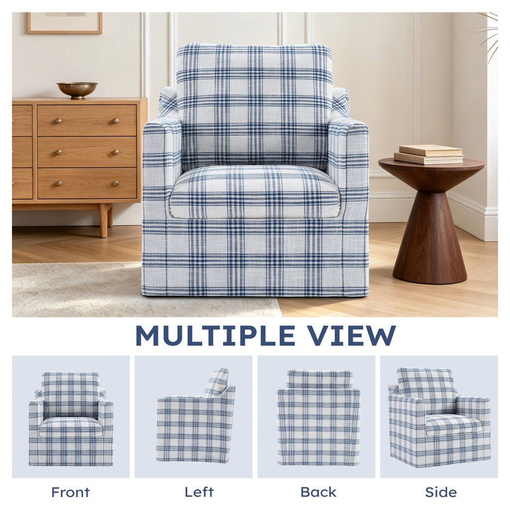 swivel accent chair   upholstered - Temu