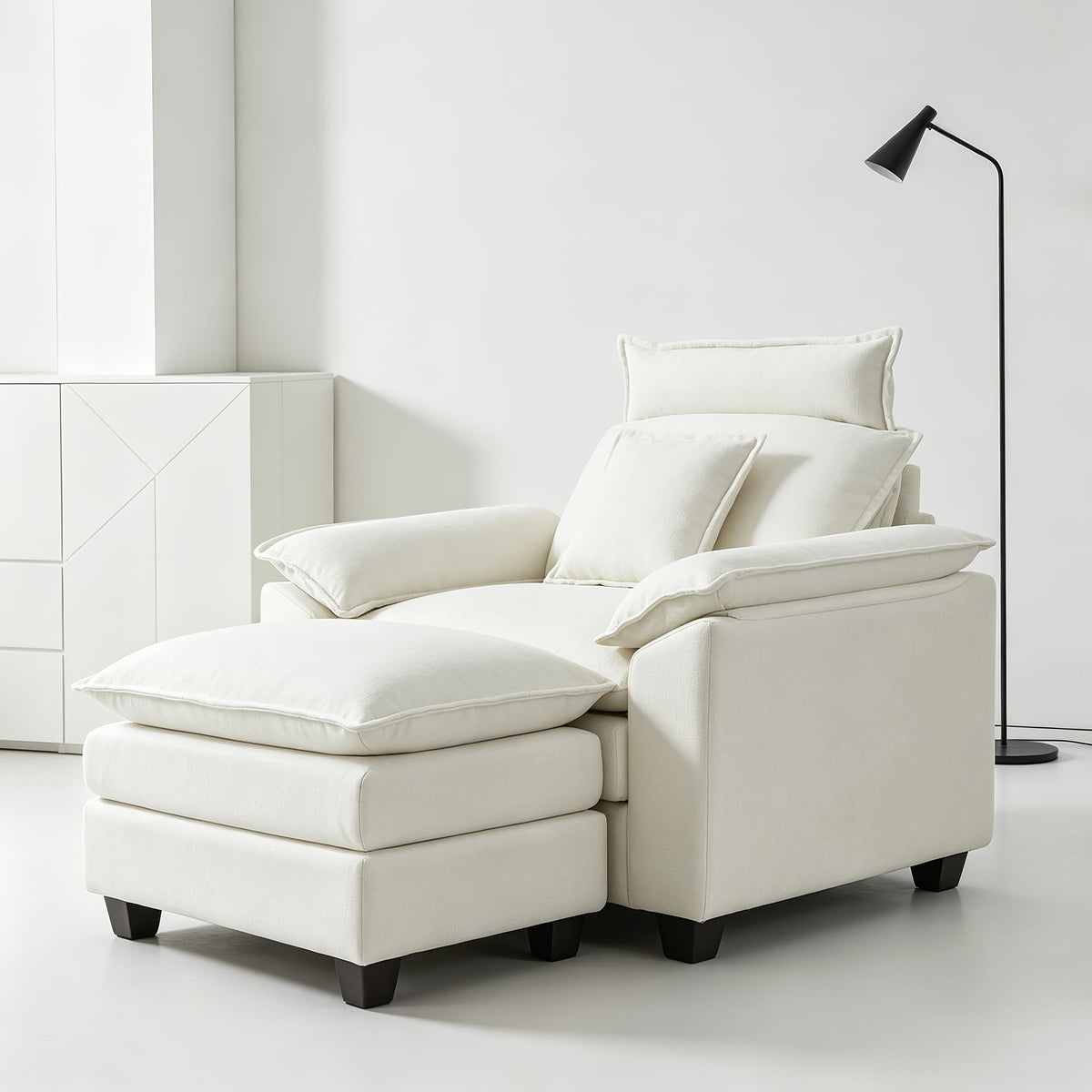 46 inch     oversized chenille accent chair - Temu