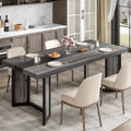 industrial dining table 6 8 people 71 large long wooden - Temu