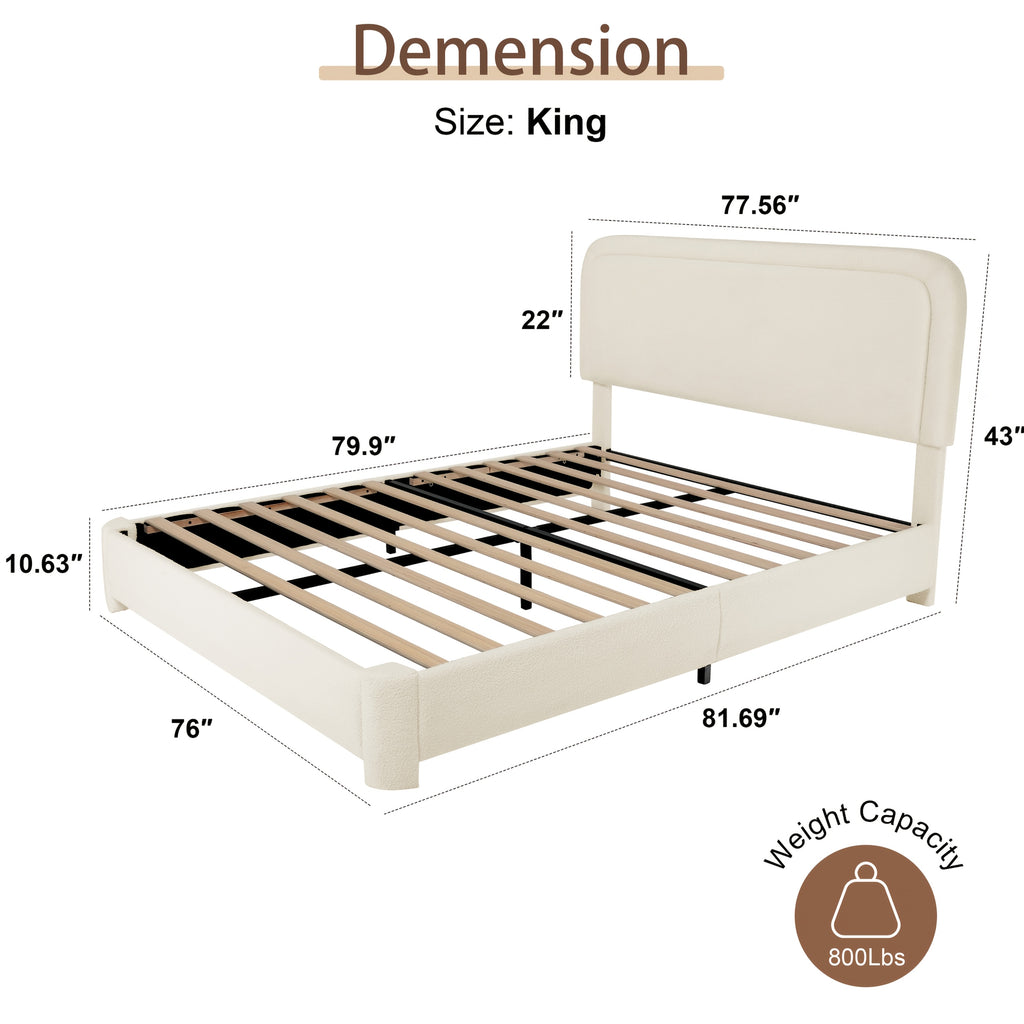 full queen king size bed frame adjustable headboard - Temu