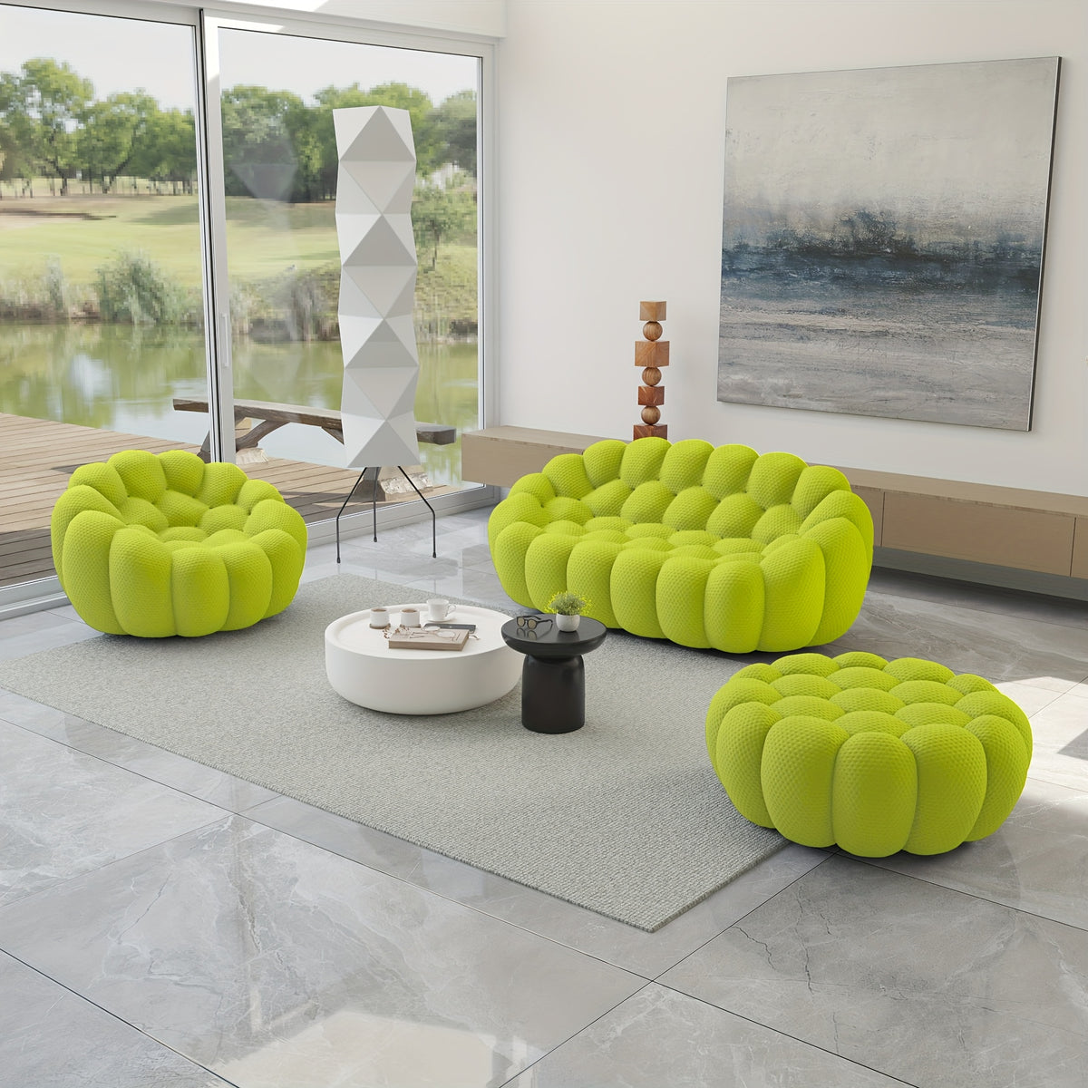 oversized   3d textile material upholstered bean - Temu