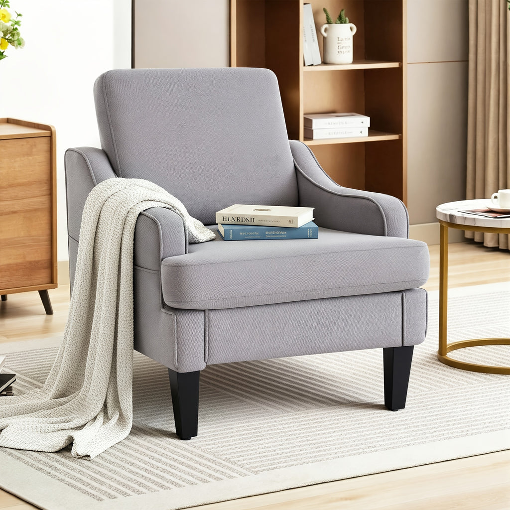set 2 upholstered accent armchairs   chenille - Temu