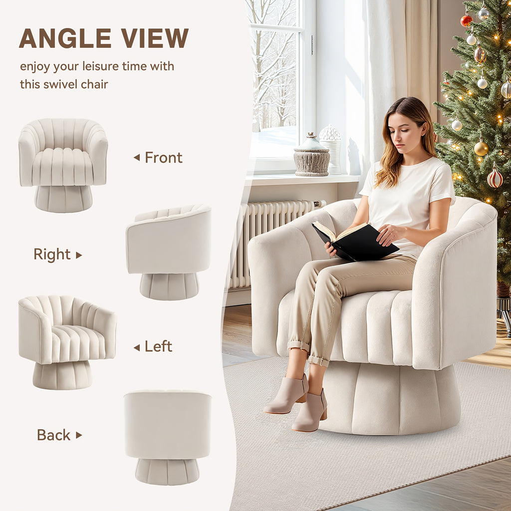 360 degree swivel sofa chair small chaise lounge   century - Temu