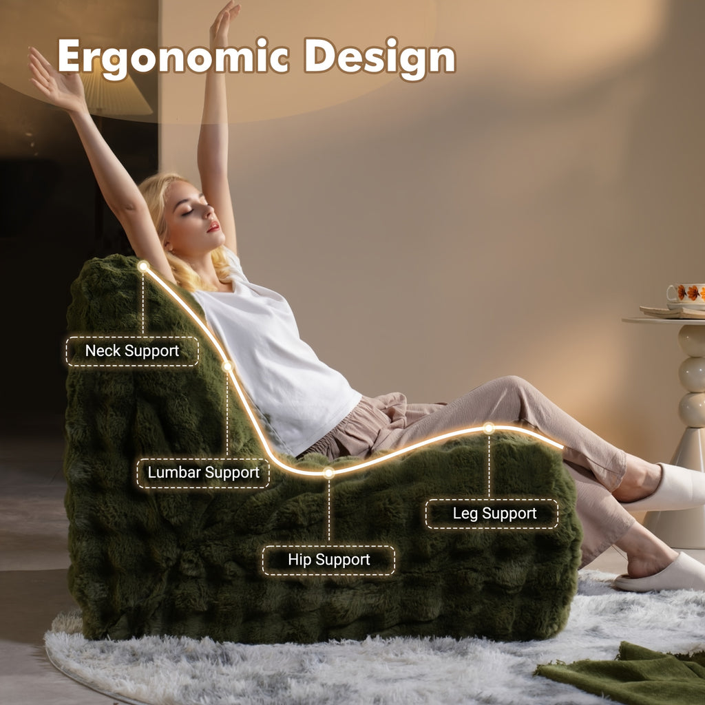 ultra soft lazy sofa chair bean bag chair   comfortable - Temu