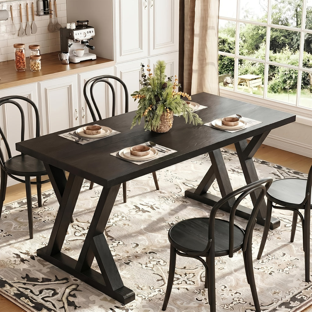 black 62 99 inch multi functional rectangular table x shaped - Temu