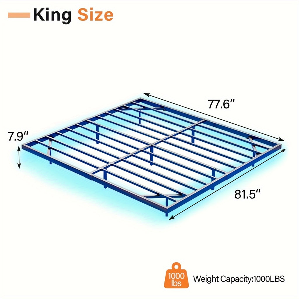 full queen king size floating bed frame led lights heavy - Temu