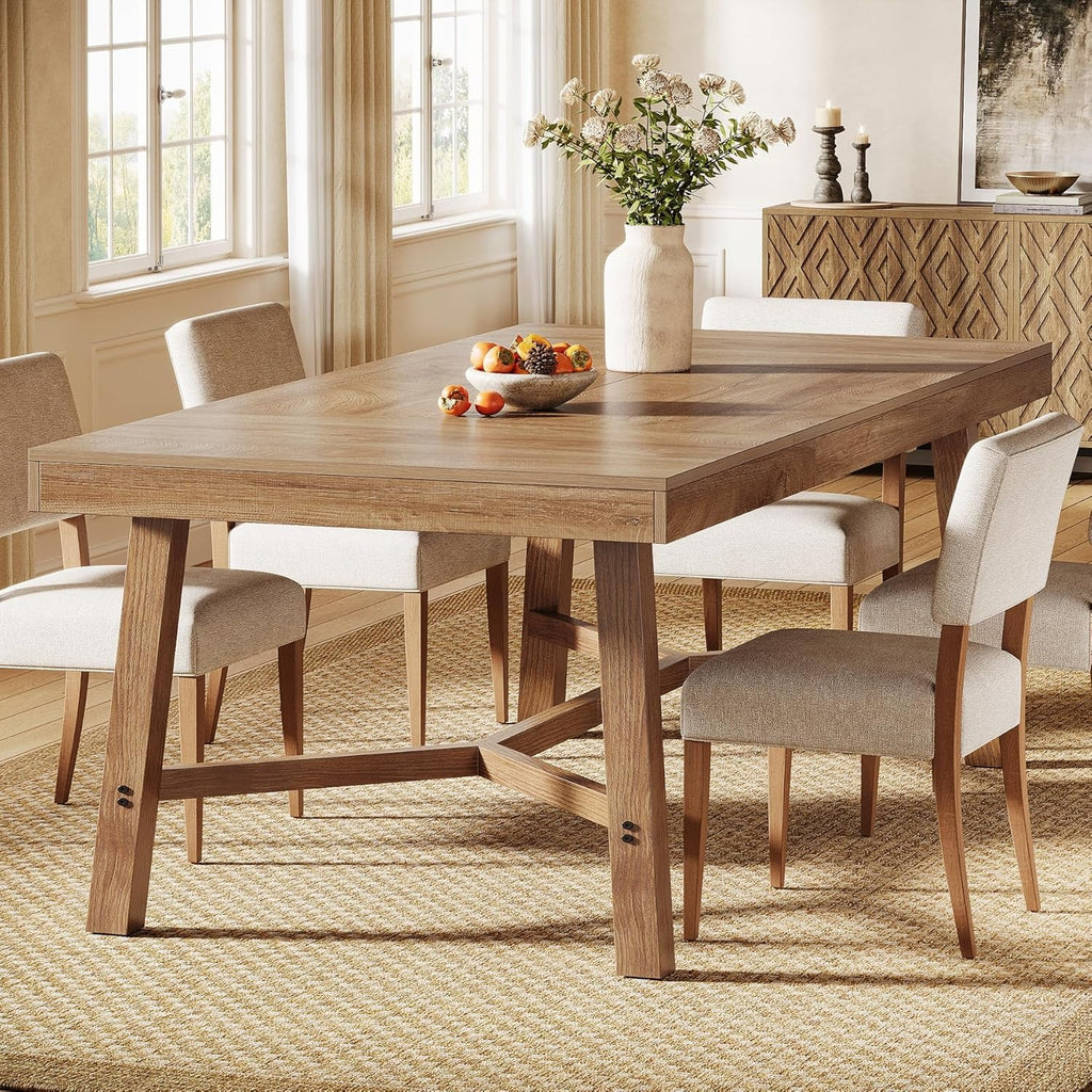 70 9 inch dining table 6 8 large farmhouse kitchen table - Temu