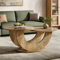 round living room coffee table 2 tier farmhouse coffee table - Temu