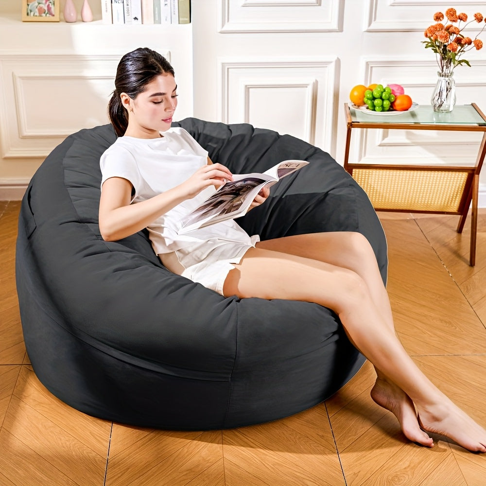 round bean bag chair large size 44 bean bag sofa soft - Temu