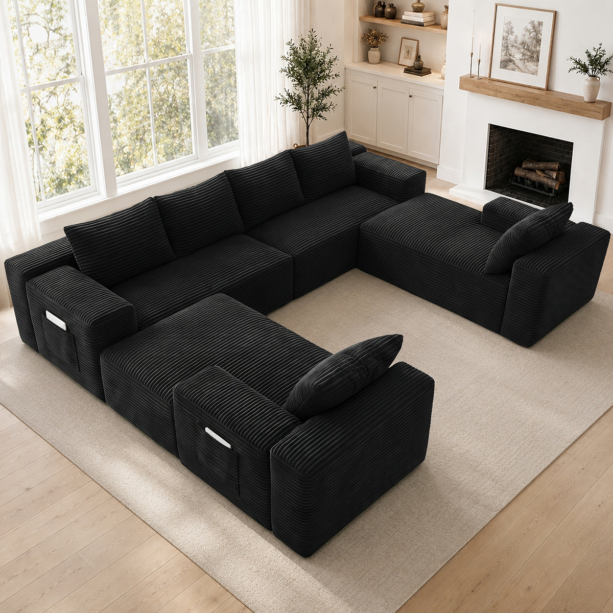 121 u shaped modular sectional sofa suitable holiday - Temu
