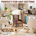century accent chair faux leather modern living - Temu