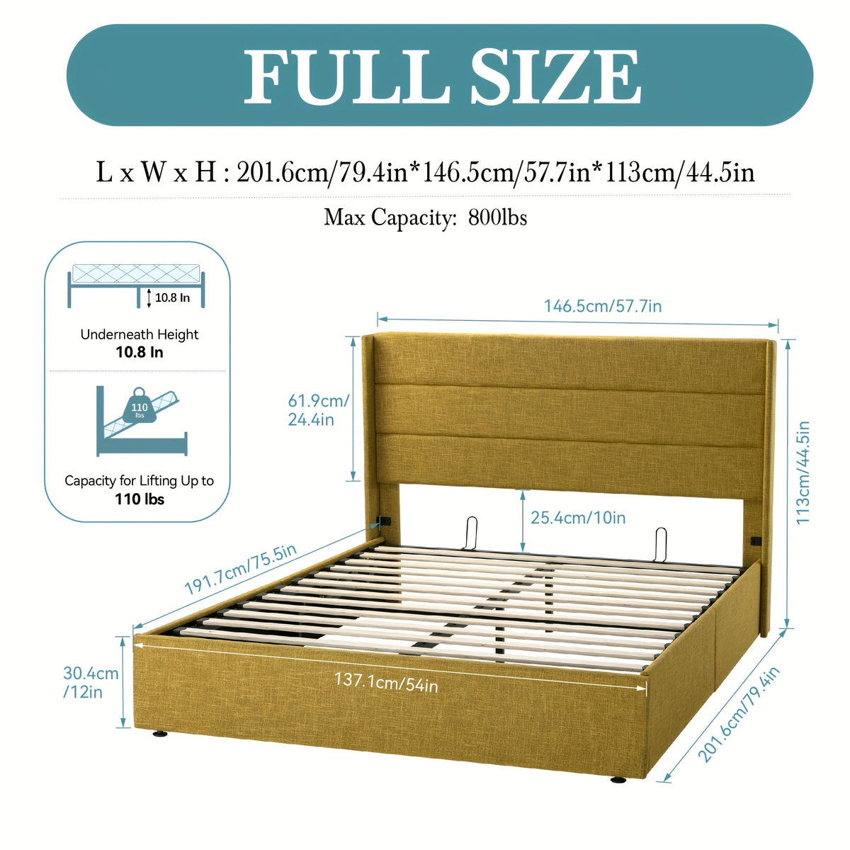 full queen king size lift storage upholstered - Temu