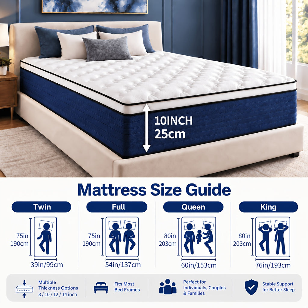 8 10 12 14 inch mattress twin full queen king size mattress - Temu