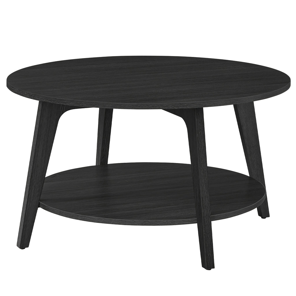 round coffee table tea table 2 tier   center - Temu