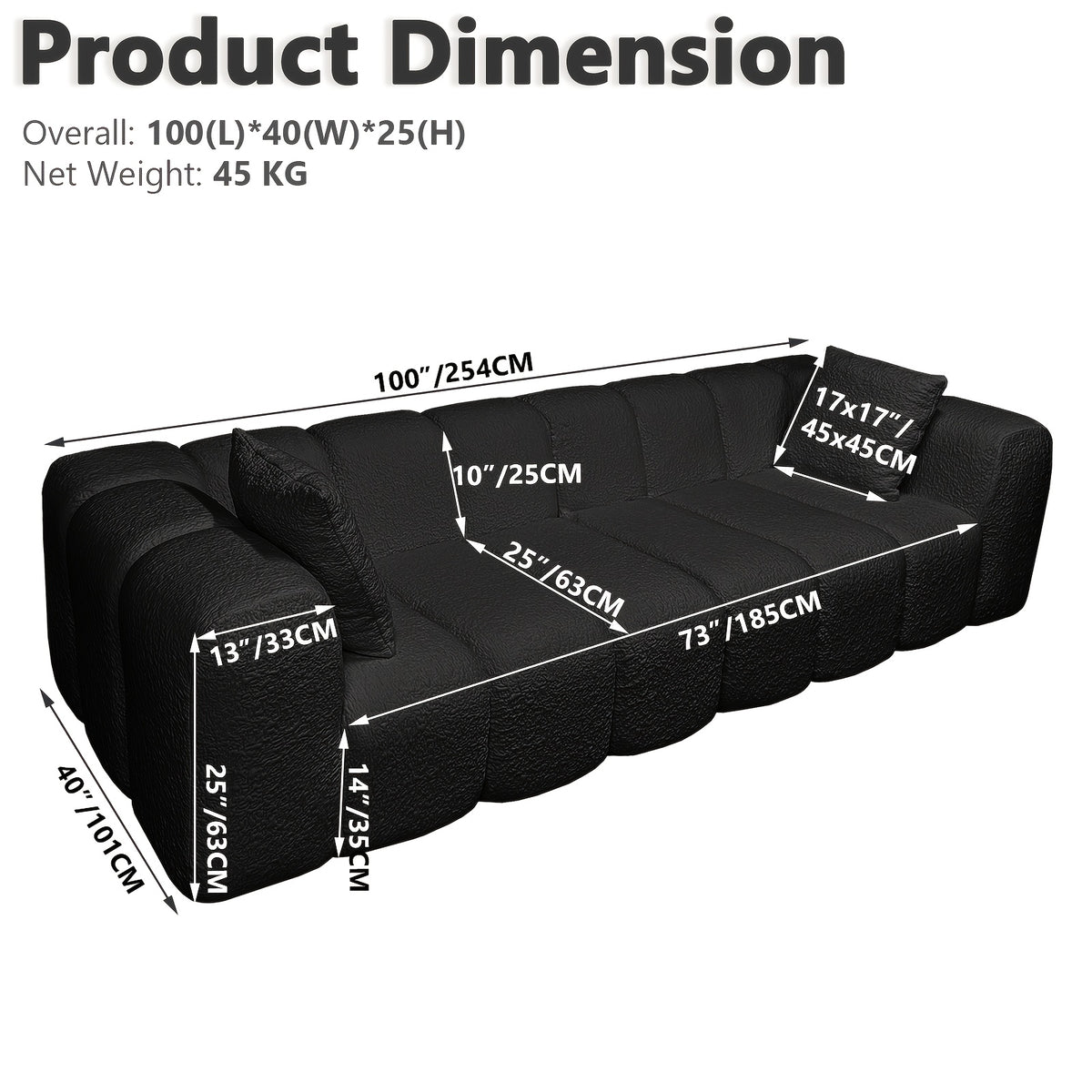 102 inch large sofa multi person sofa   room sofa - Temu
