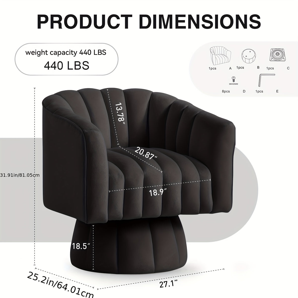 rotating decorative chair 360 swivel   chair   - Temu