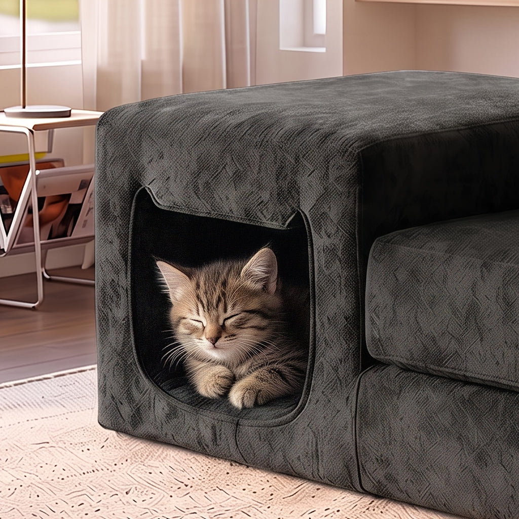 in one sofa humans pets chenille fabric single seater lounge - Temu