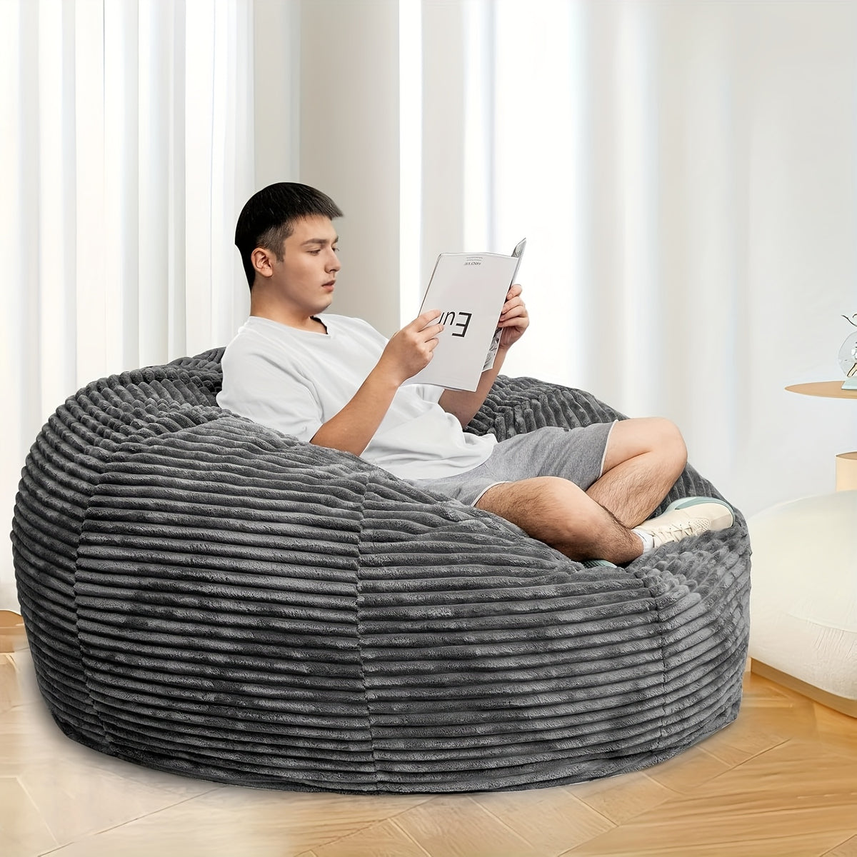 bean bag chair foam cushion ergonomic memory - Temu