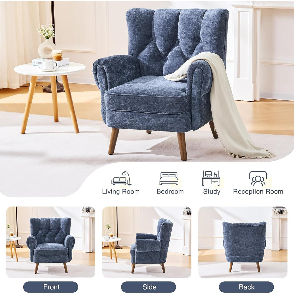kitchen dining wingback accent chairs living room   - Temu
