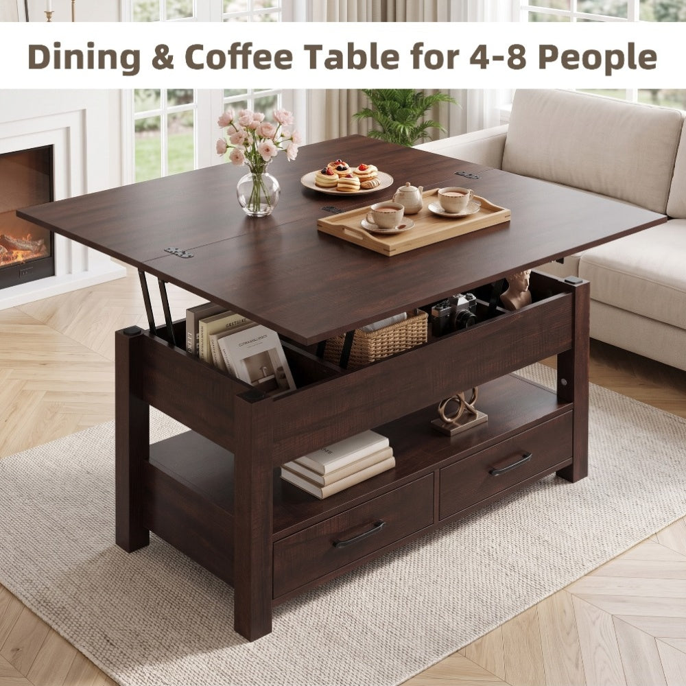 lift top coffee table convertible coffee table drawers - Temu