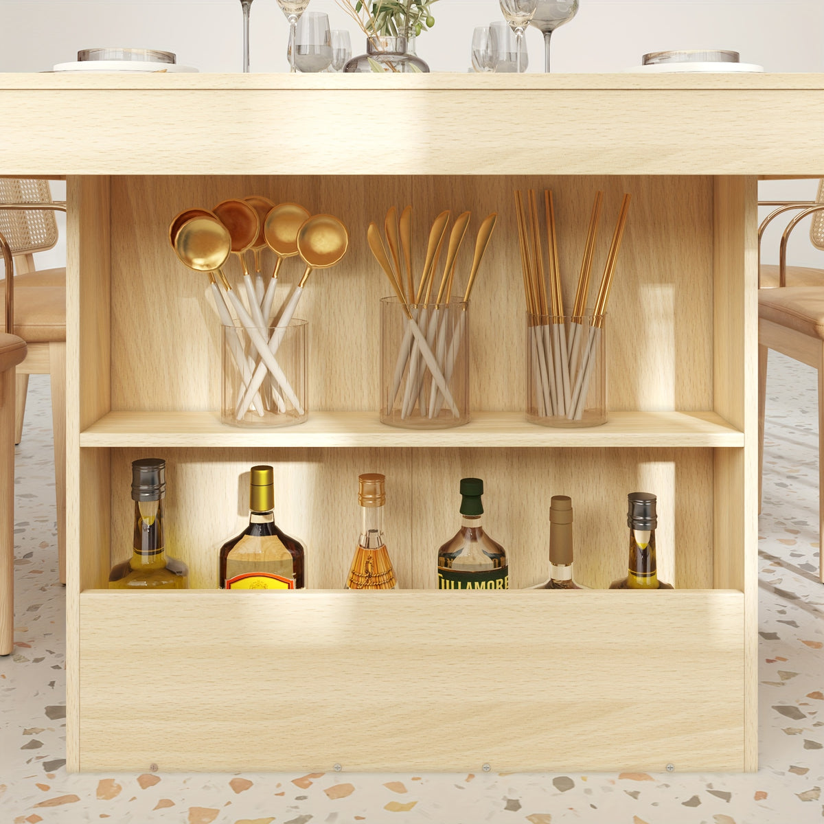 78 7 inch hardwood dining table suitable 6 8 individuals - Temu