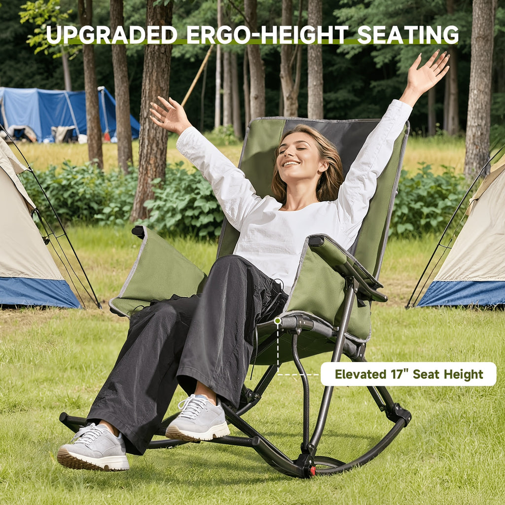 oversized camping chair   rest 330lbs heavy duty folding - Temu