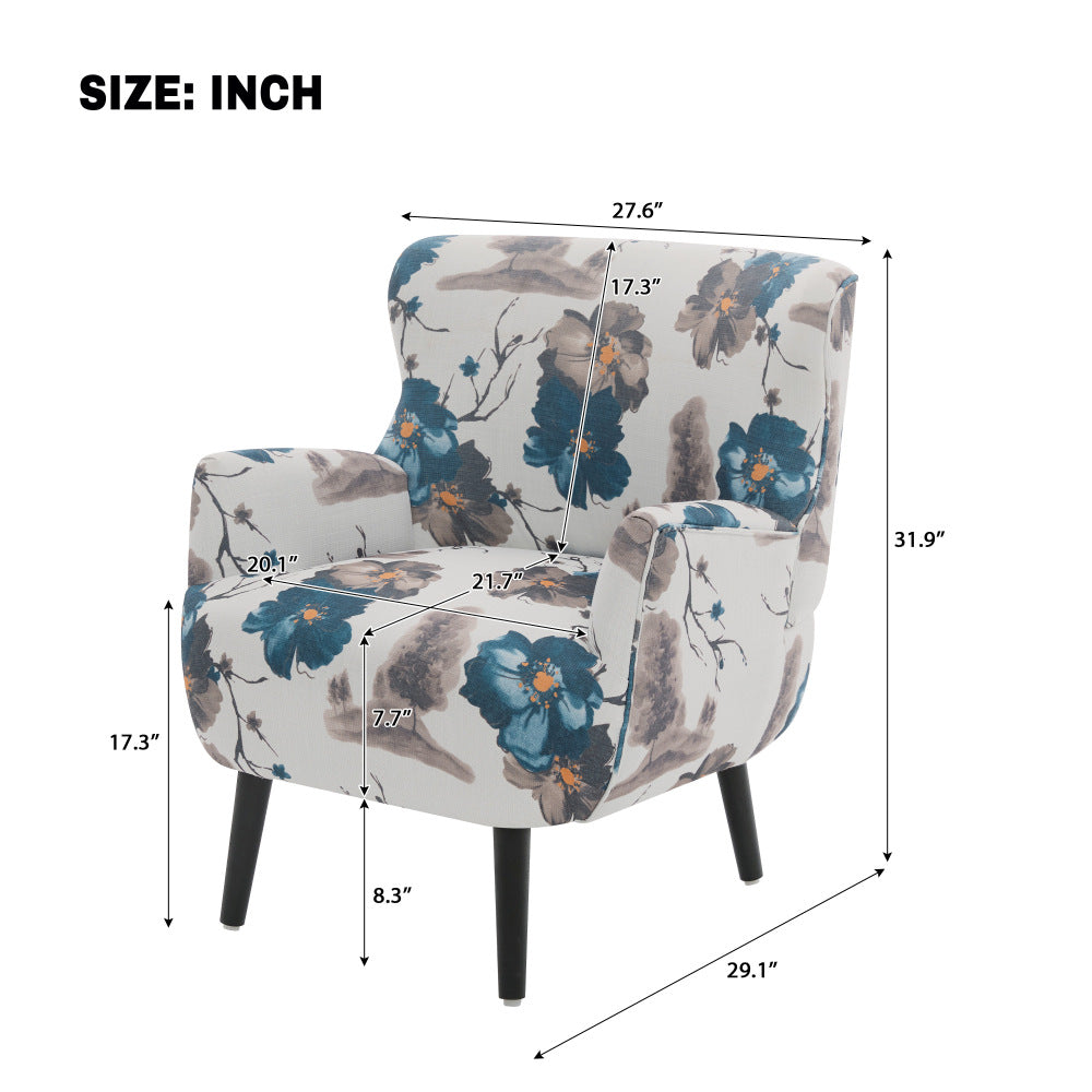 modern armchair upholstered accent chair club chair round - Temu