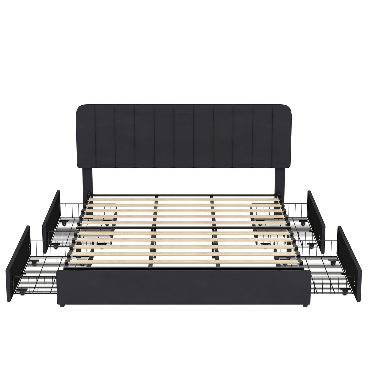 twin full queen king size upholstered bed frame drawers - Temu