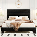 modern fabric upholstered bed frame headboard strong - Temu