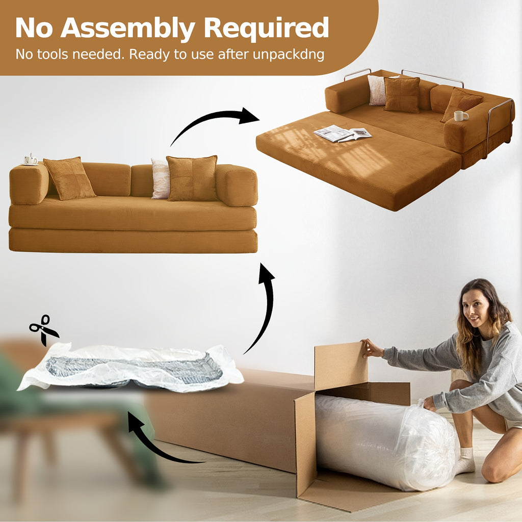 convertible sofa bed folds a compact floor couch a sleeper - Temu