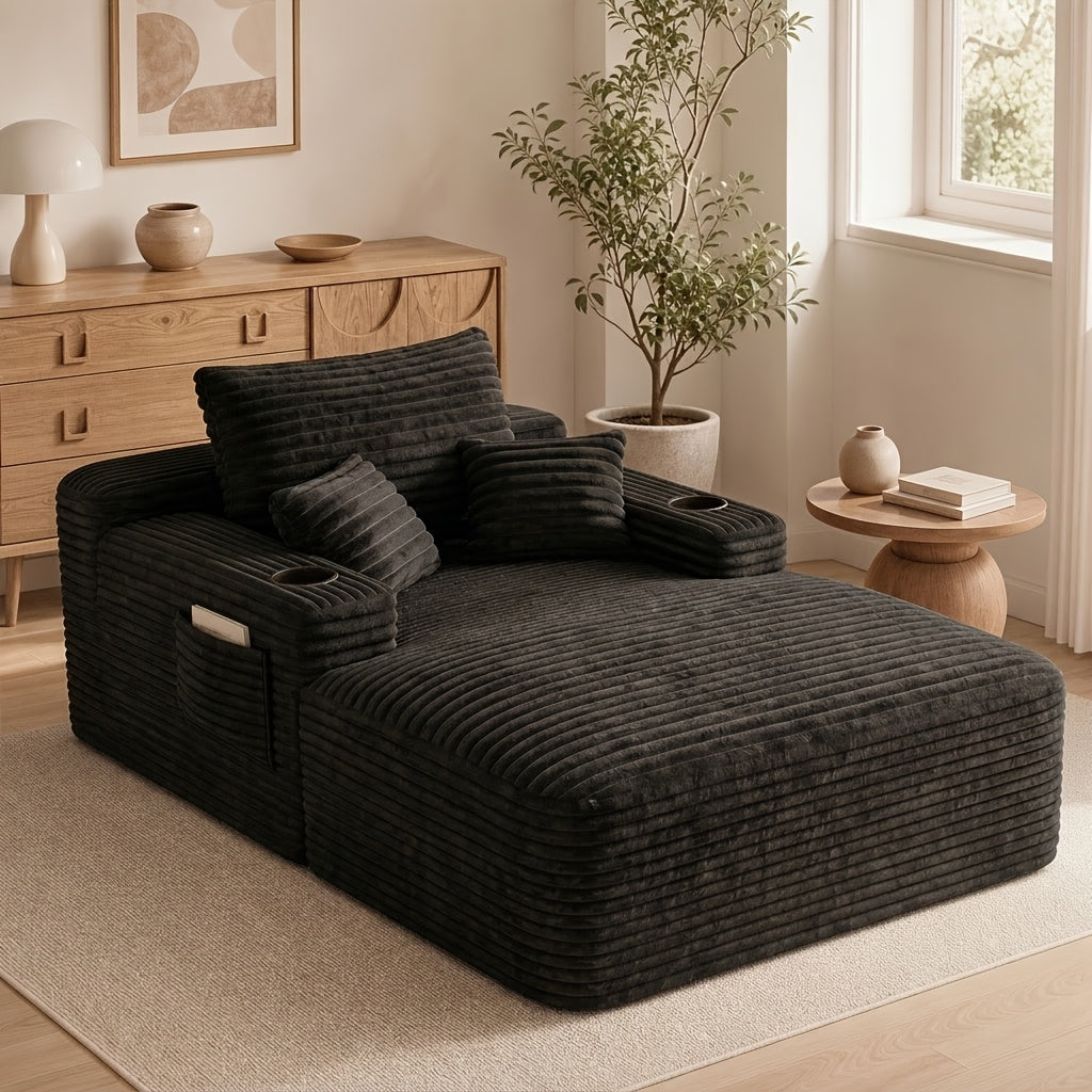 65 inch oversized sofa chair indoor oversized boneless long - Temu