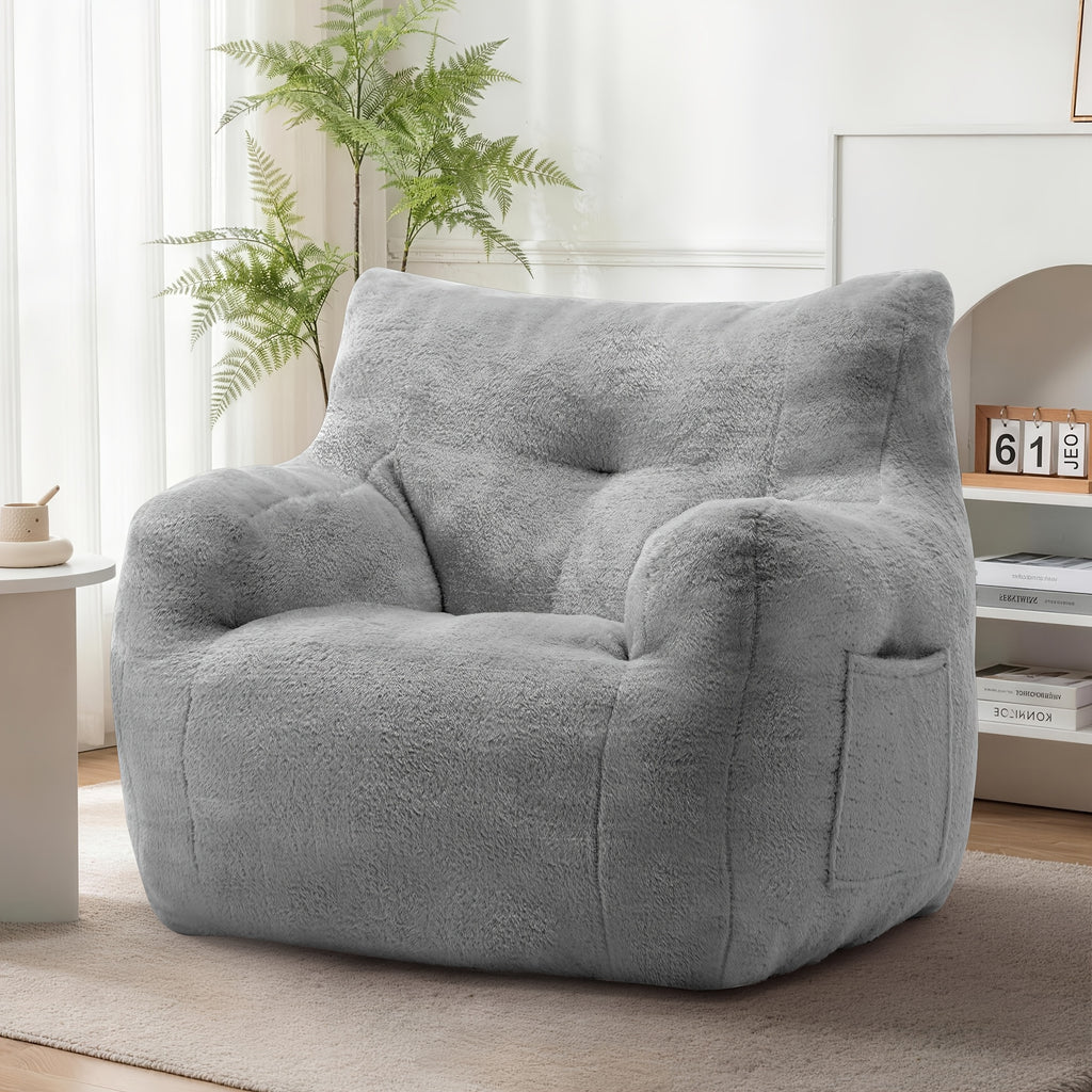 lounge chair comfortable chair sponge filled bean bag sofa - Temu