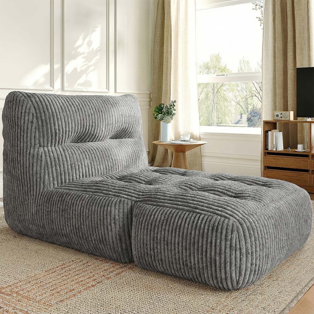 bean bag chair 31 5 high back ergonomic lounge chair 4 - Temu