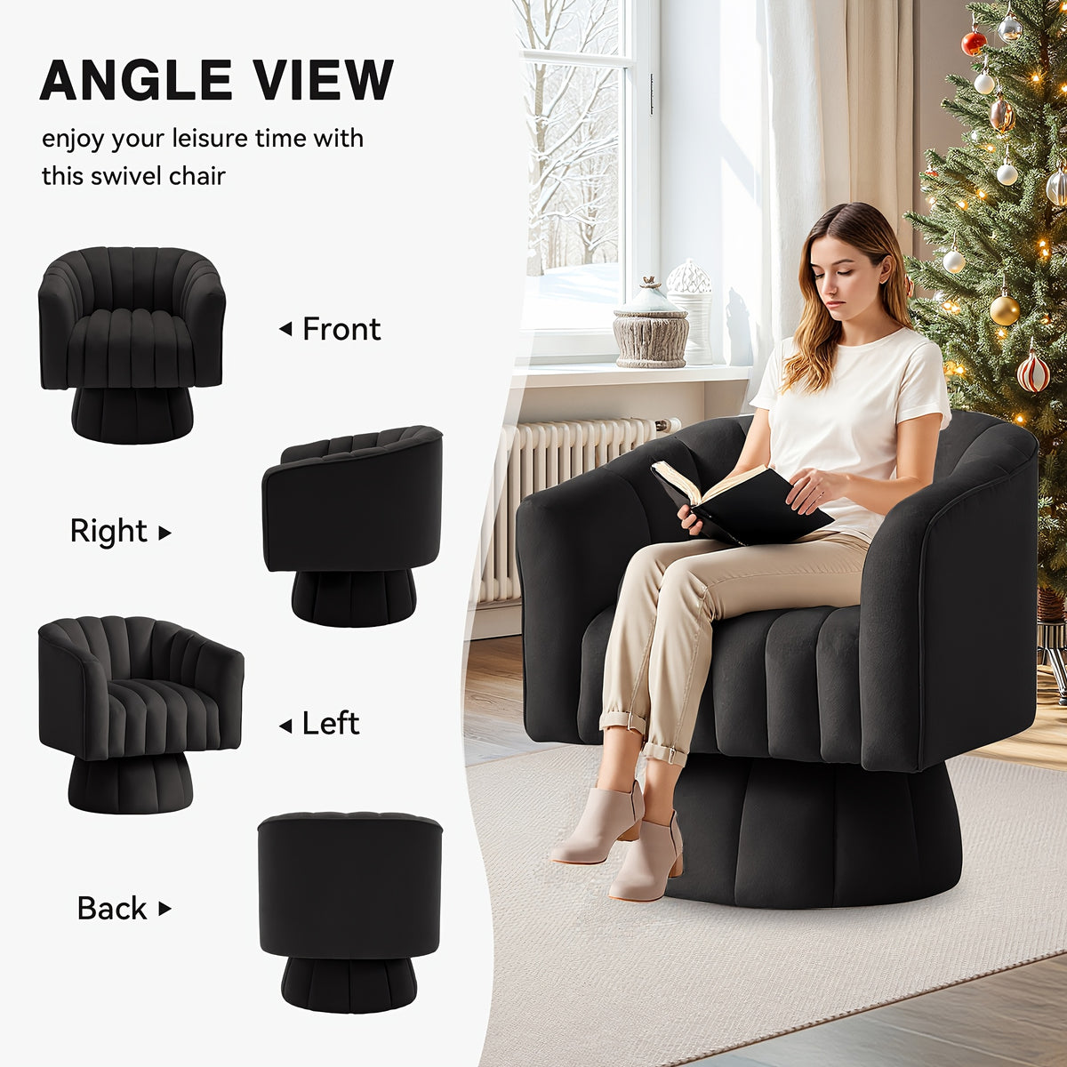 rotating decorative chair 360 swivel   chair   - Temu