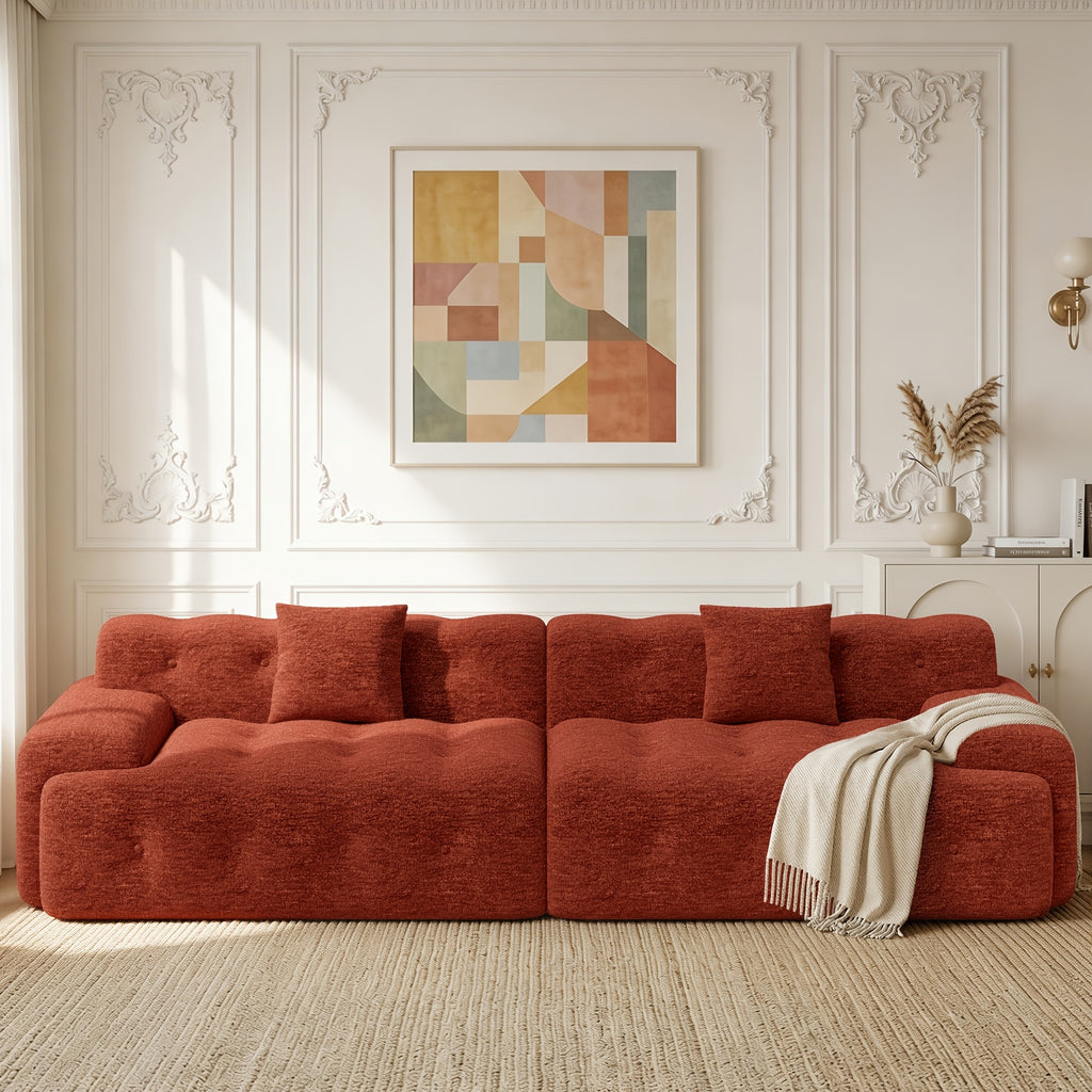 114 oversized 3 seater cloud couch modern boneless sofas - Temu