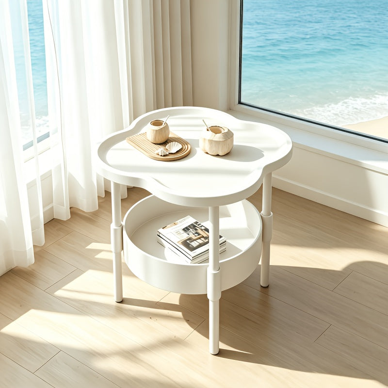 modern minimalist small coffee table 2 tier storage shelf - Temu