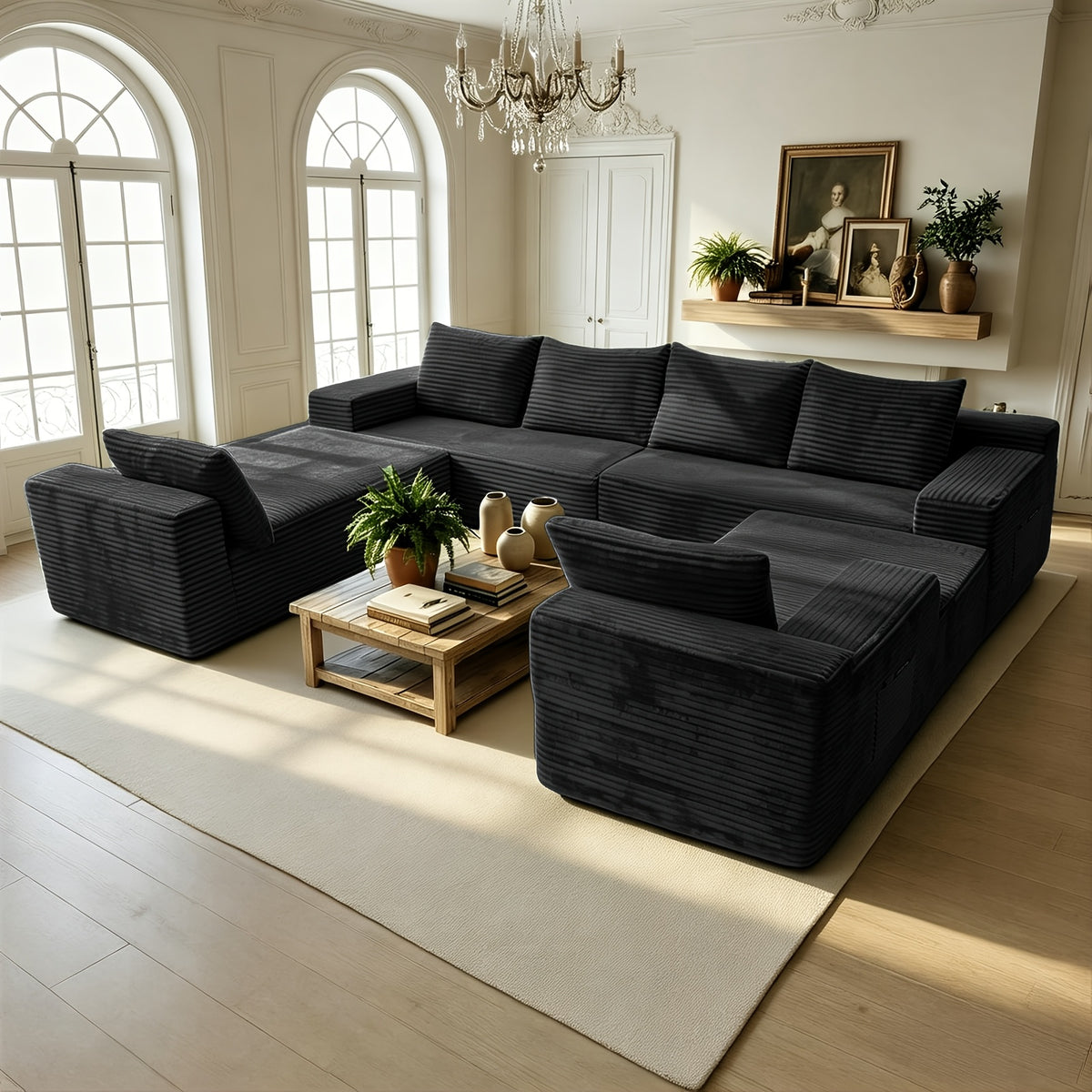 121 2 u shaped sectional couches living   seater - Temu