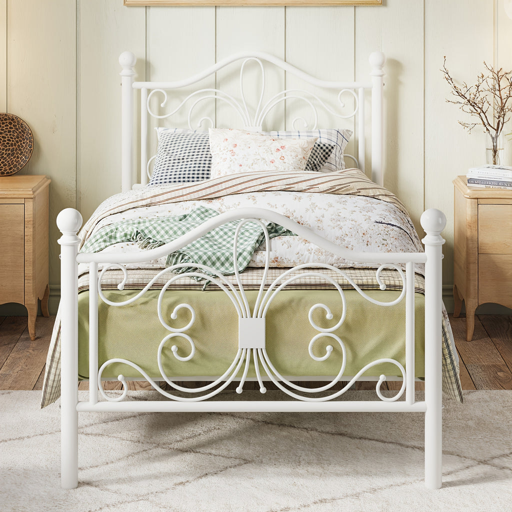 metal bed frame headboard platform bed   - Temu