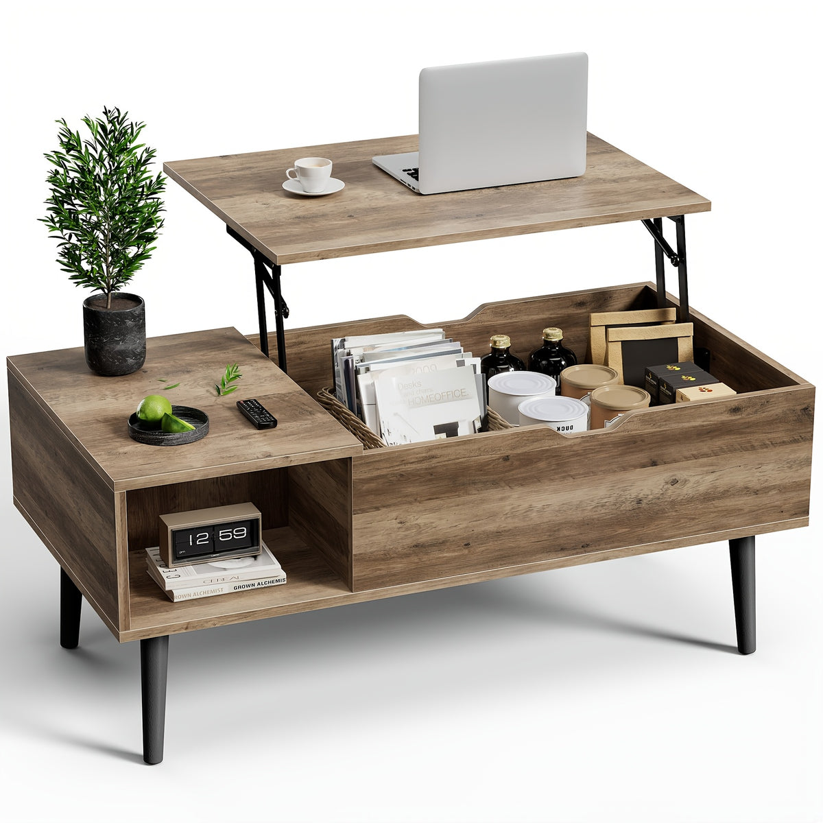 height adjustable wooden   table hidden - Temu
