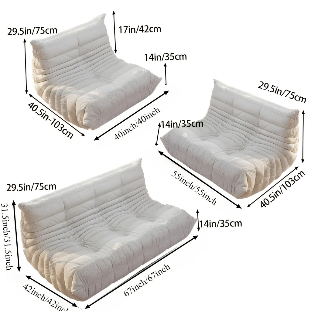 armless floor lounge chair sofa bean bag fireplace chair - Temu