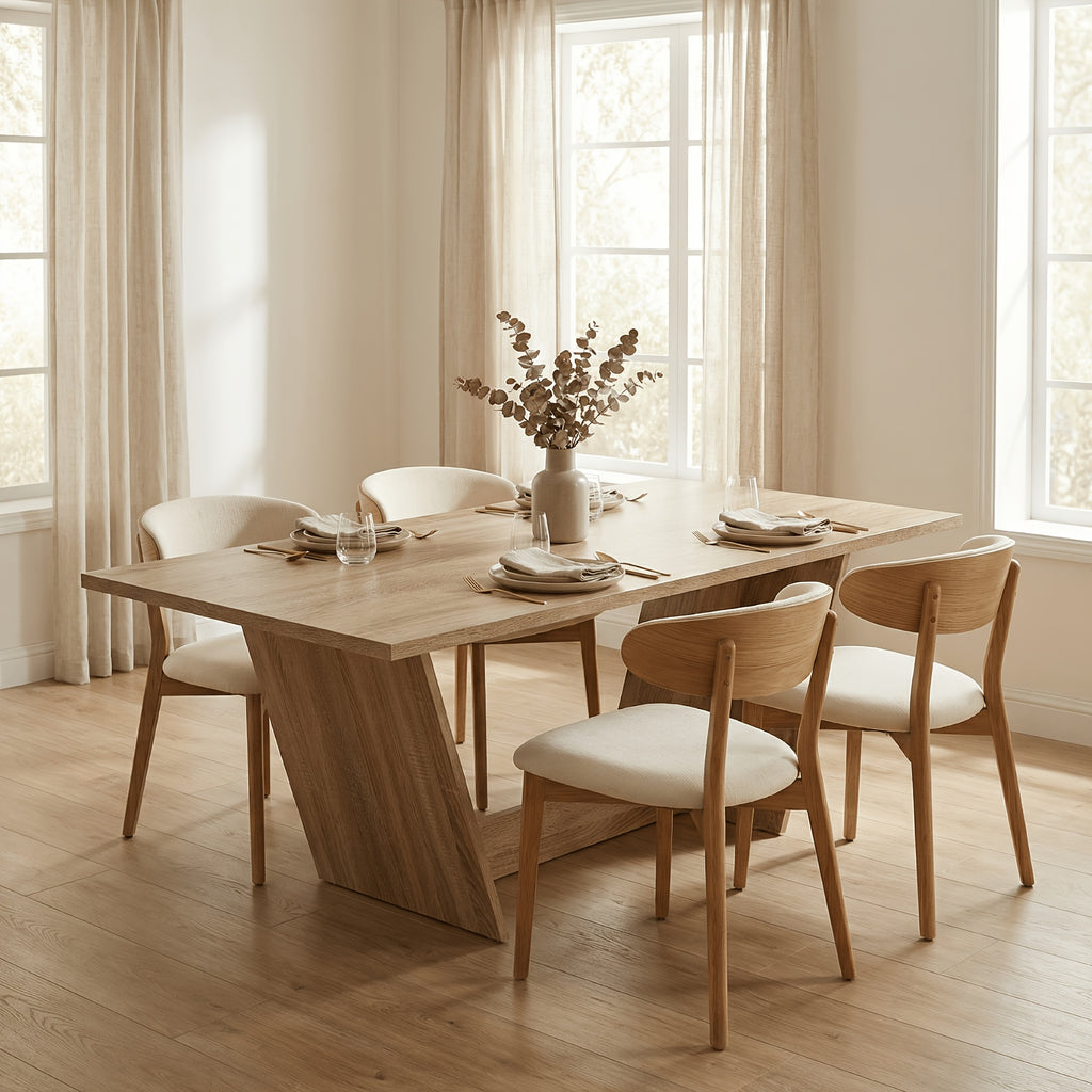 modern 6 8 person table 81 5 wide large rectangular dining - Temu