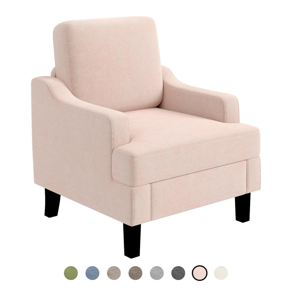 century modern chenille scoop accent chair ergonomic - Temu