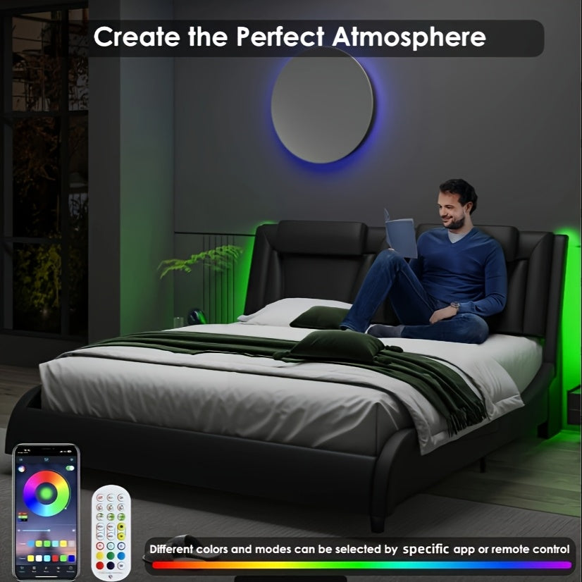 upholstered bed frame   in full queen king sizes - Temu